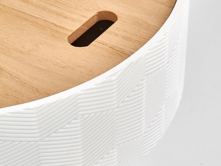 Külglaud Houston 606 (Valge + Ere puit + Must)