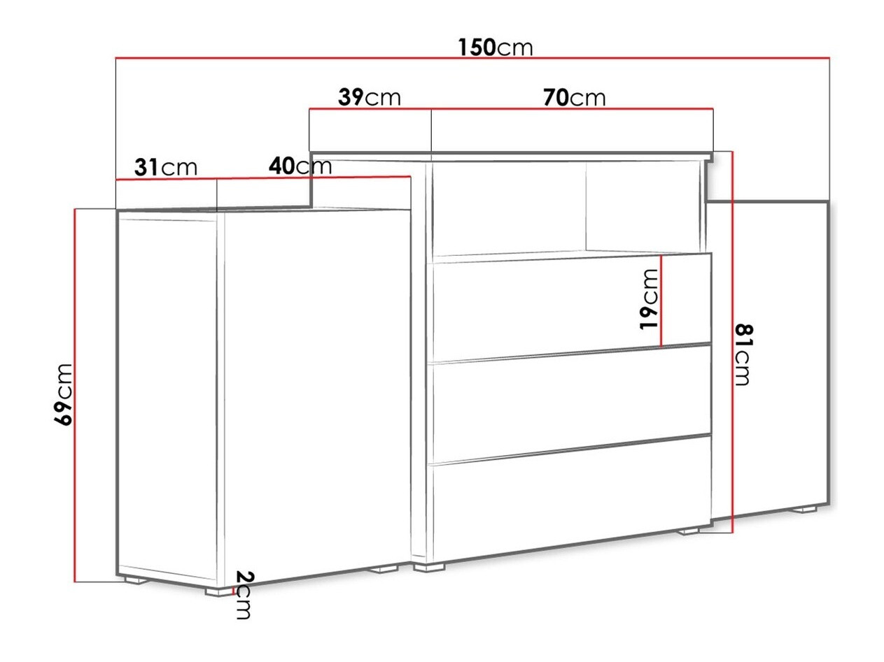 Kummut Sarasota 127 (Valge + Läikiv valge)