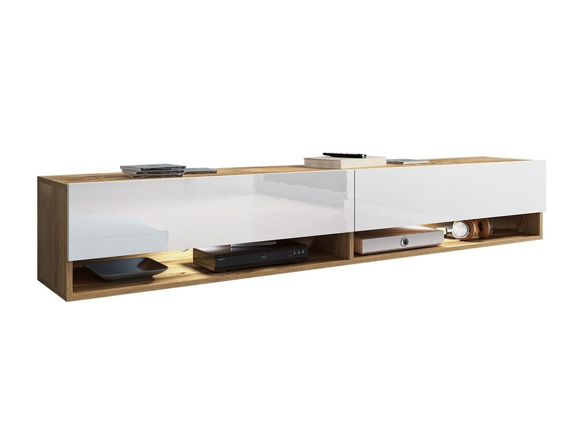 TV-alus Sarasota 119 (Wotani tamm + Läikiv valge)