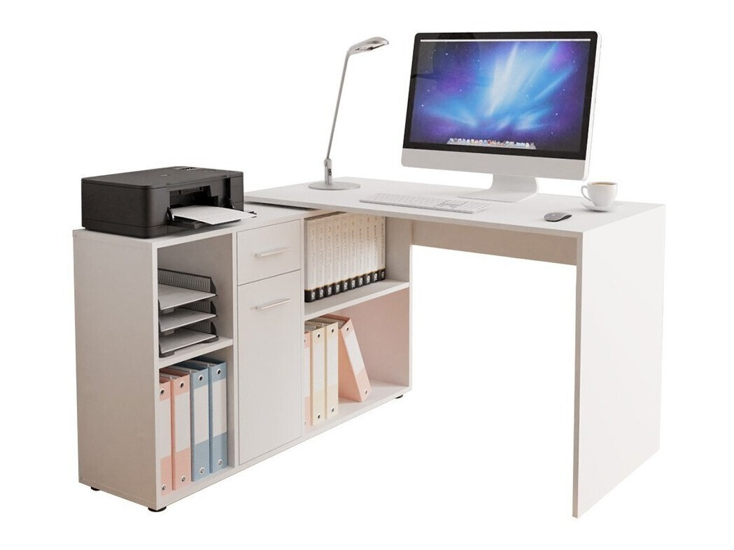 Kontori nurgalaud Bristol 122 (Valge)