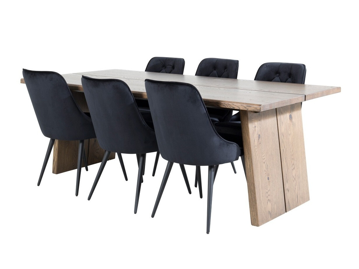 Söögitoakomplekt Dallas 1807 (Must)