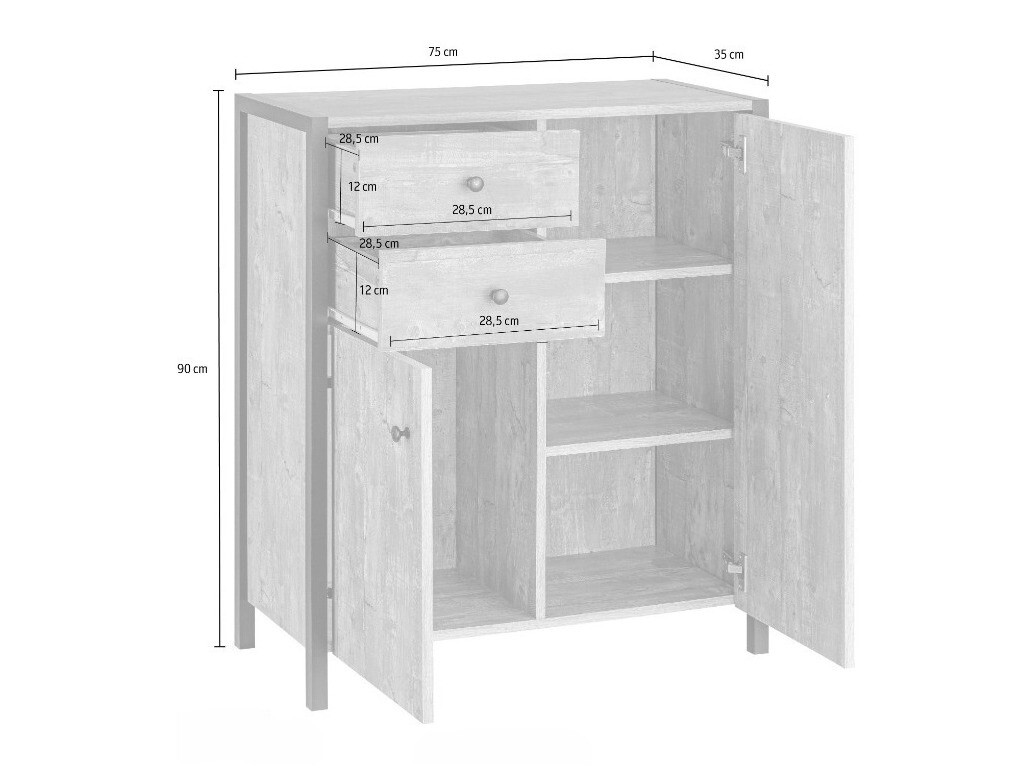 Vannitoa põrandakapp Larnovo 106