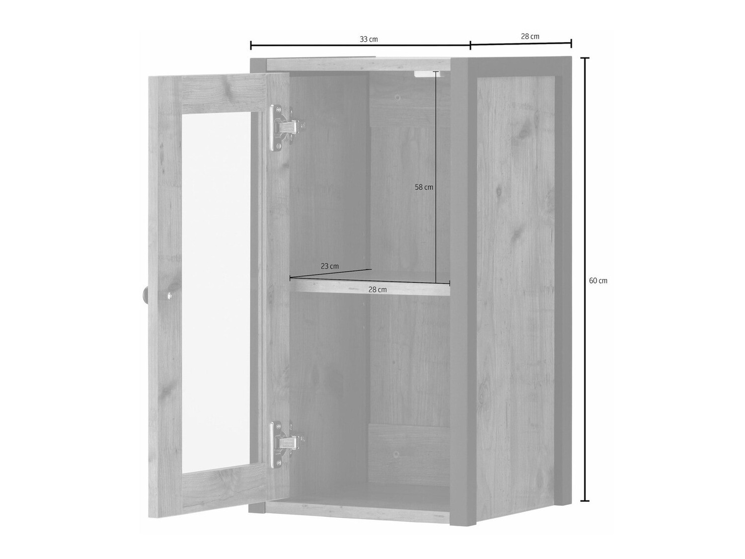 Vannitoa seinakapp Larnovo 118 (Must + Tume tamm)