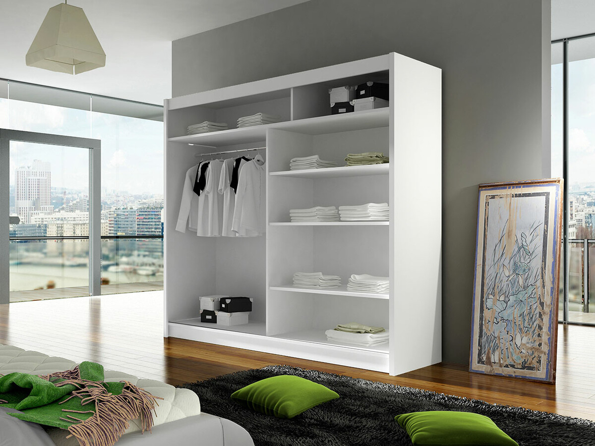 Riidekapp Closico Cavaris III (Valge + Sonoma tamm)