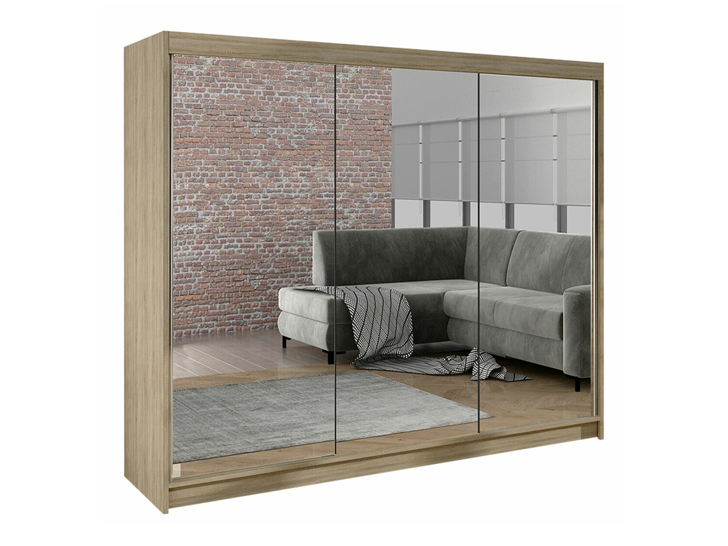 Riidekapp Closico 160 (Sonoma tamm)