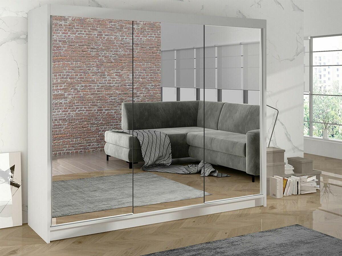 Riidekapp Closico 160 (Valge)