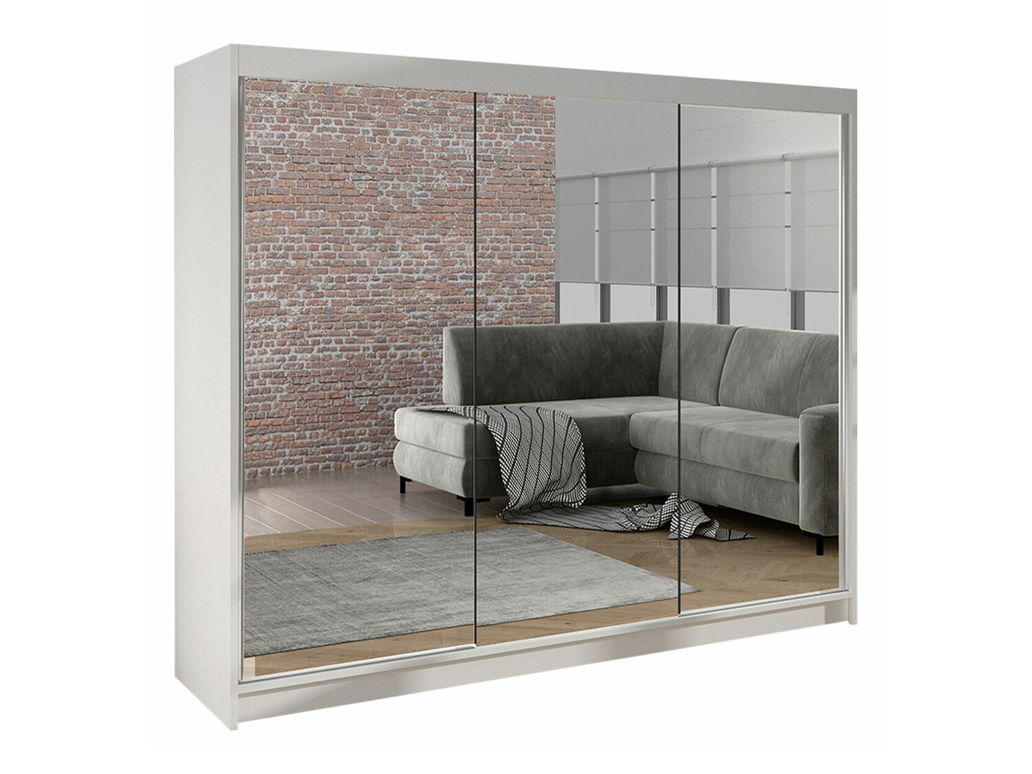 Riidekapp Closico 160 (Valge)