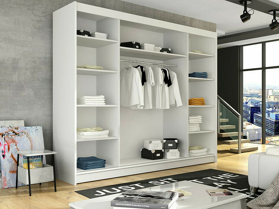 Riidekapp Closico 130 (Valge)