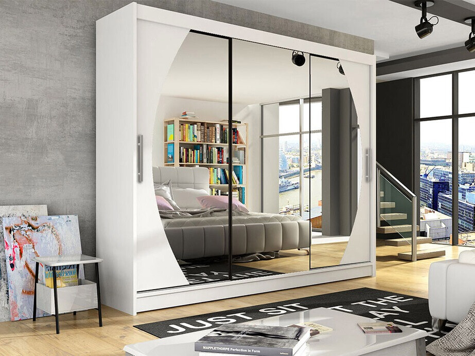 Riidekapp Closico 130 (Valge)