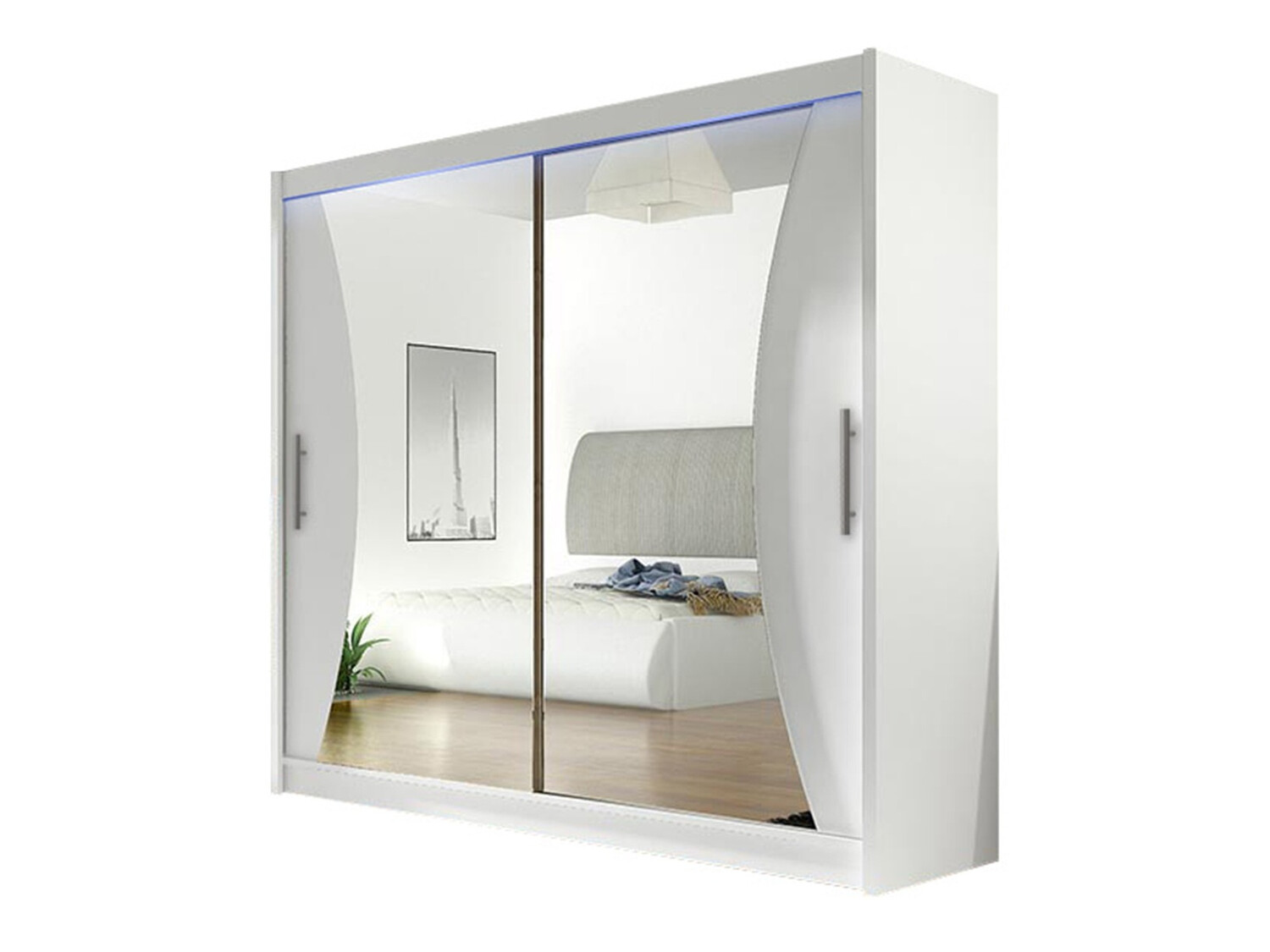 Riidekapp Closico 124 (Valge)