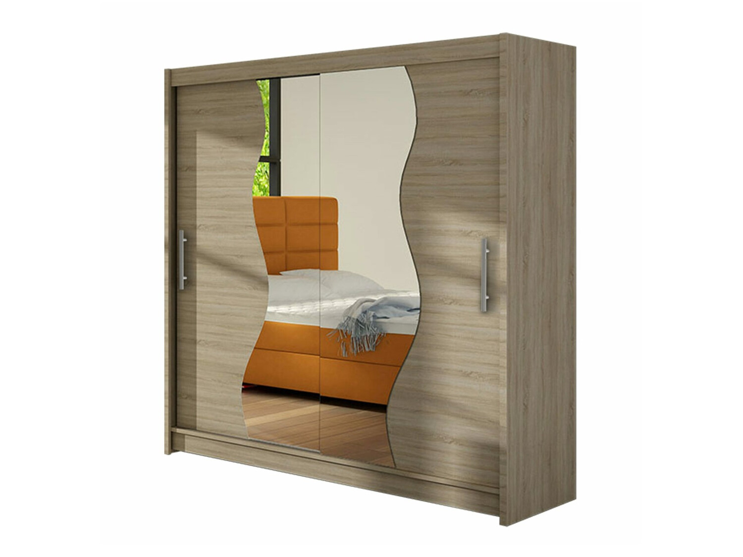 Riidekapp Closico 126 (Sonoma tamm)