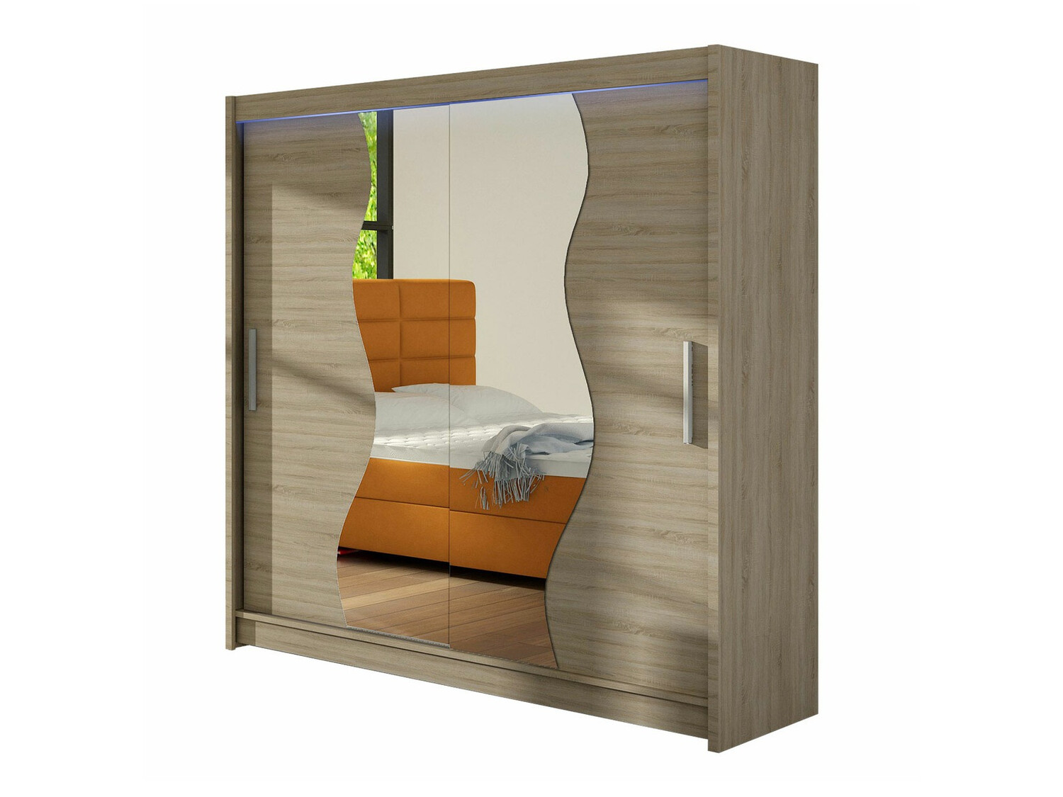 Riidekapp Closico 126 (Sonoma tamm)