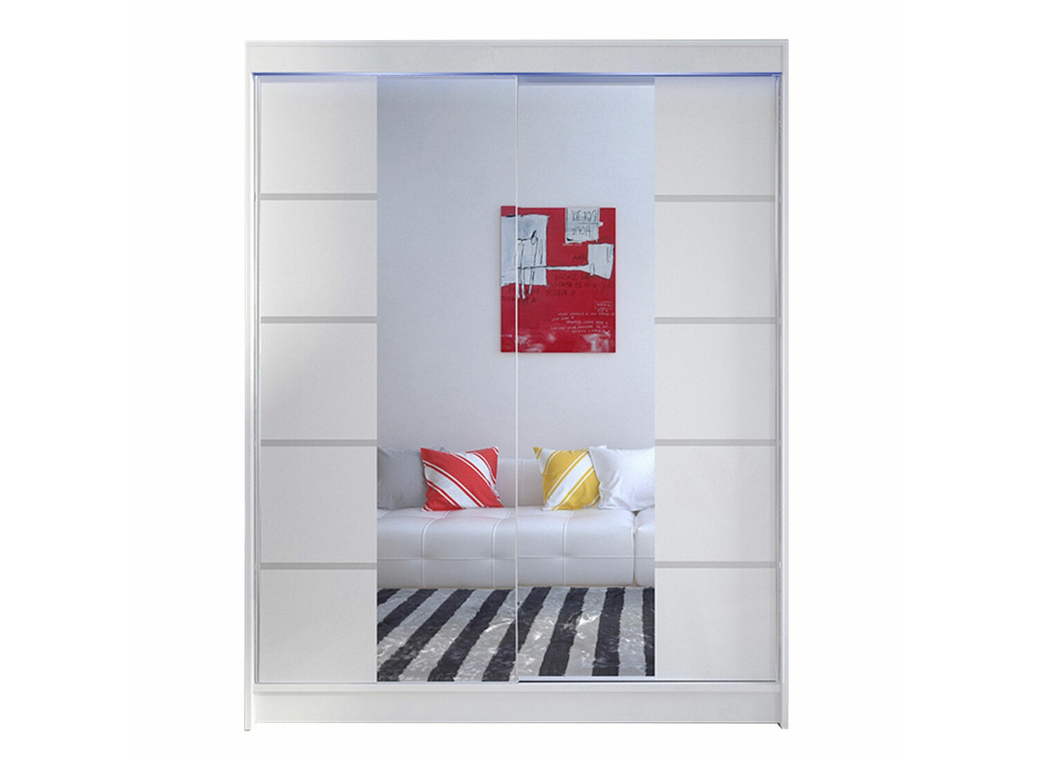 Riidekapp Closico Vastor V (Valge)