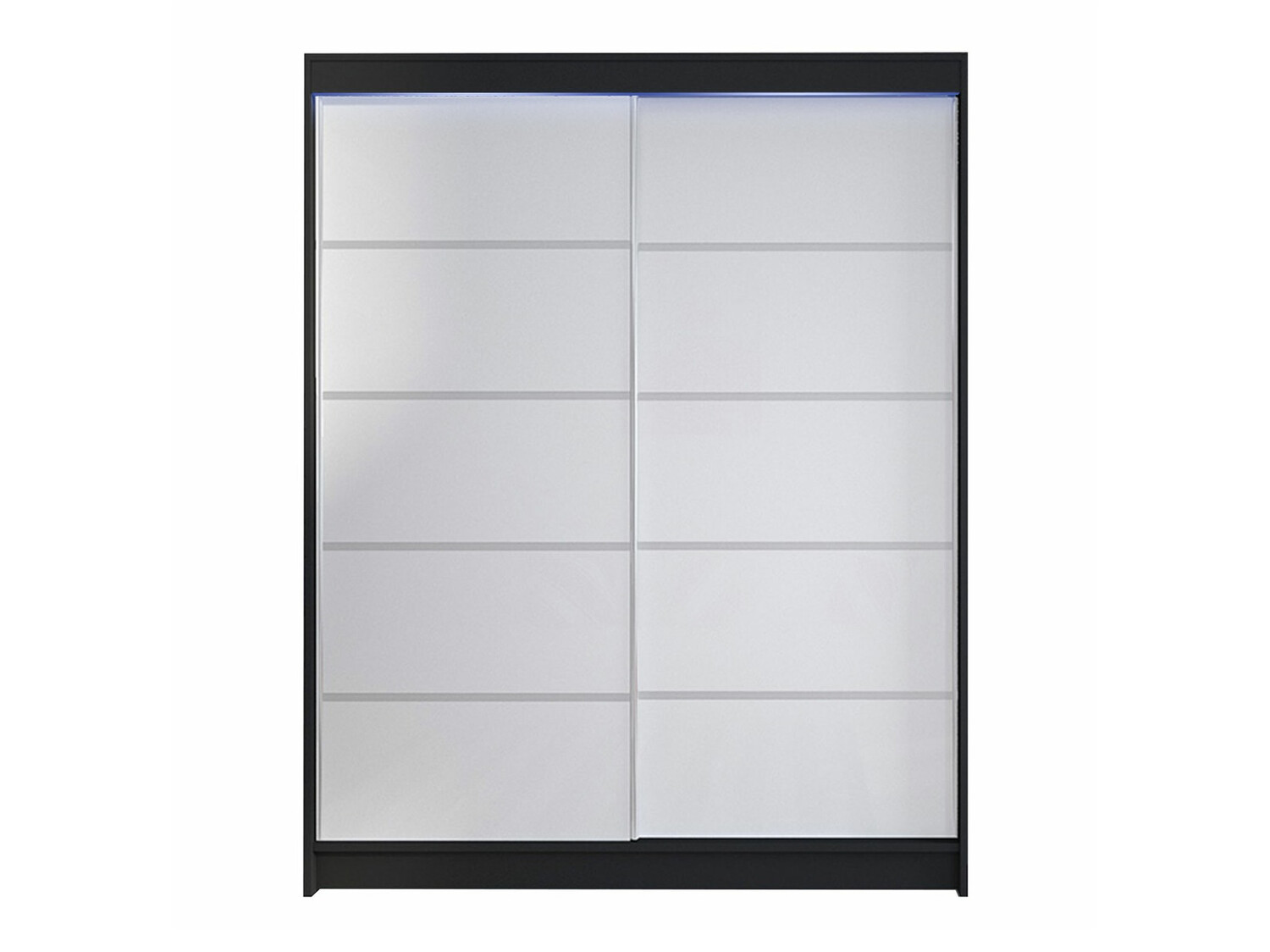 Riidekapp Closico Vastor IV (Must + Valge)