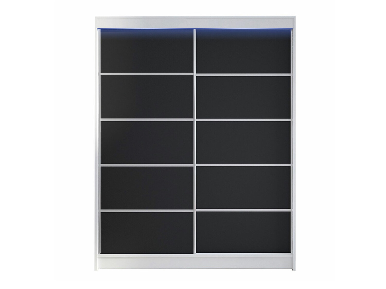 Riidekapp Closico Vastor IV (Valge + Must)
