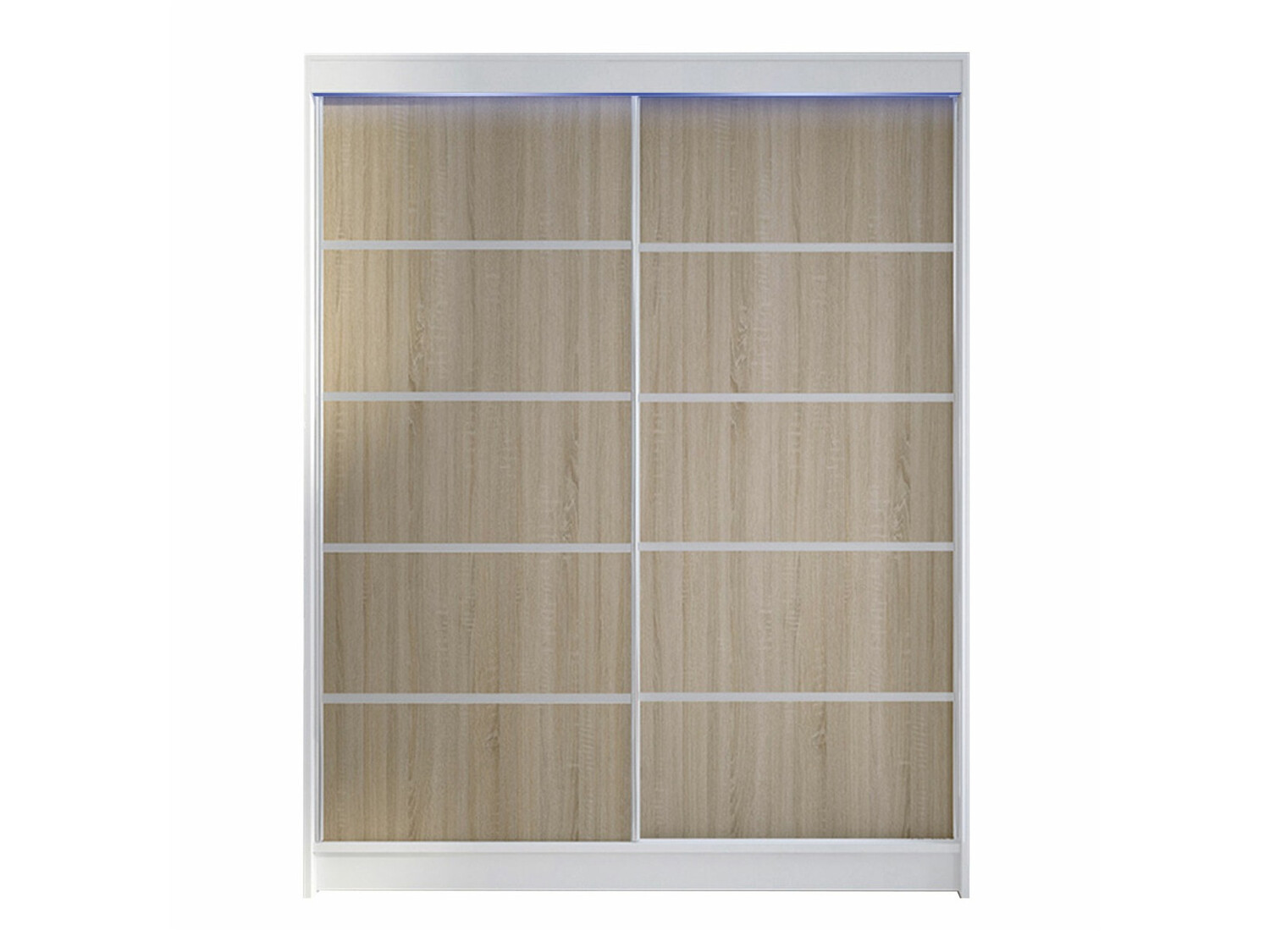 Riidekapp Closico Vastor IV (Valge + Sonoma tamm)