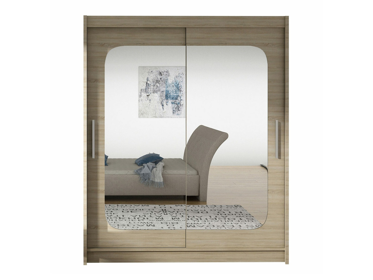 Riidekapp Closico 135 (Sonoma tamm)