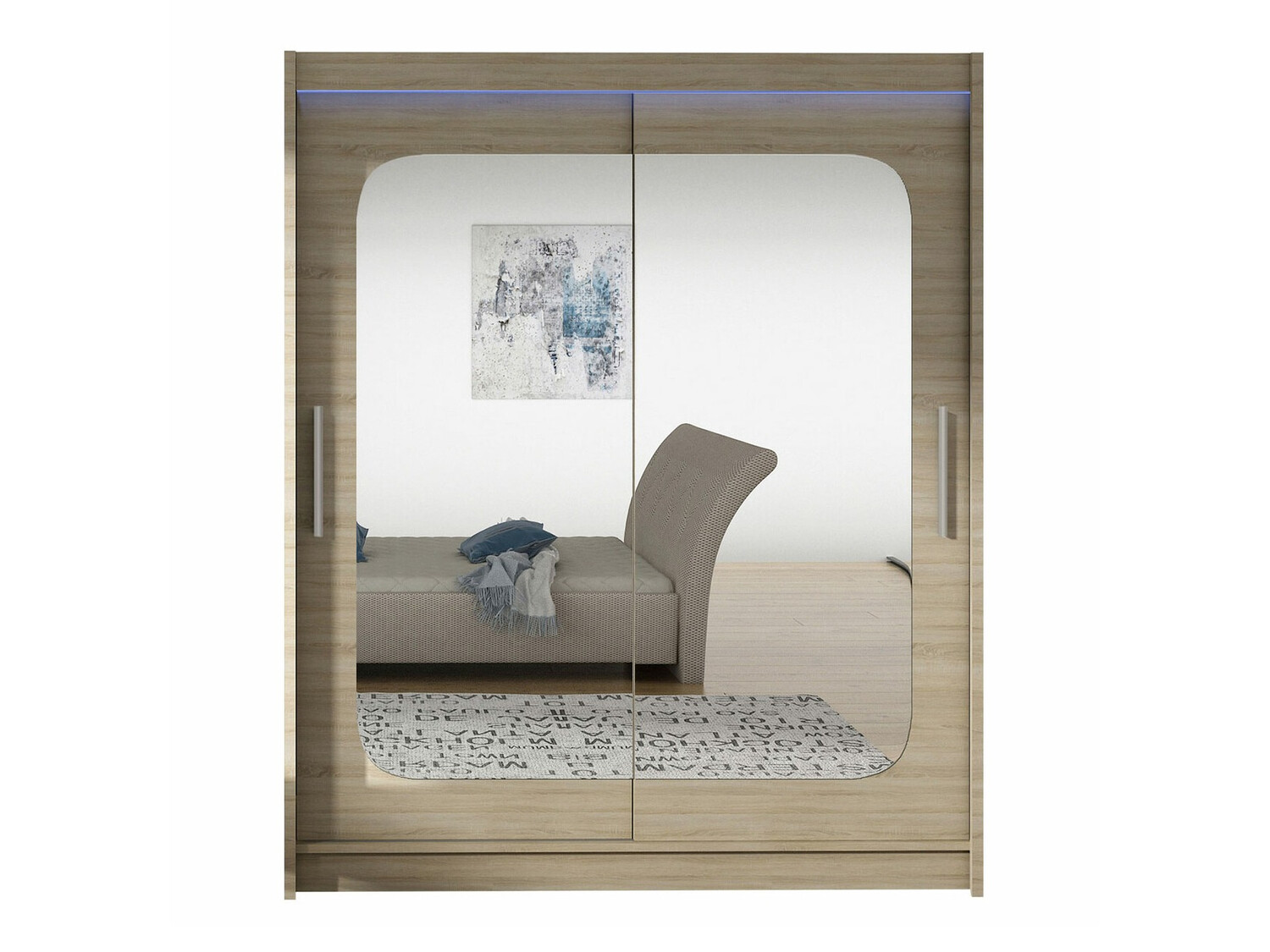 Riidekapp Closico 135 (Sonoma tamm)