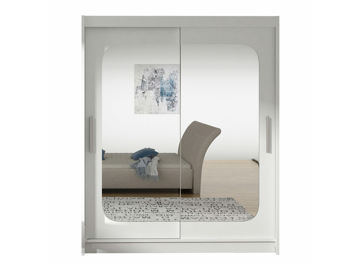 Riidekapp Closico 135 (Valge)