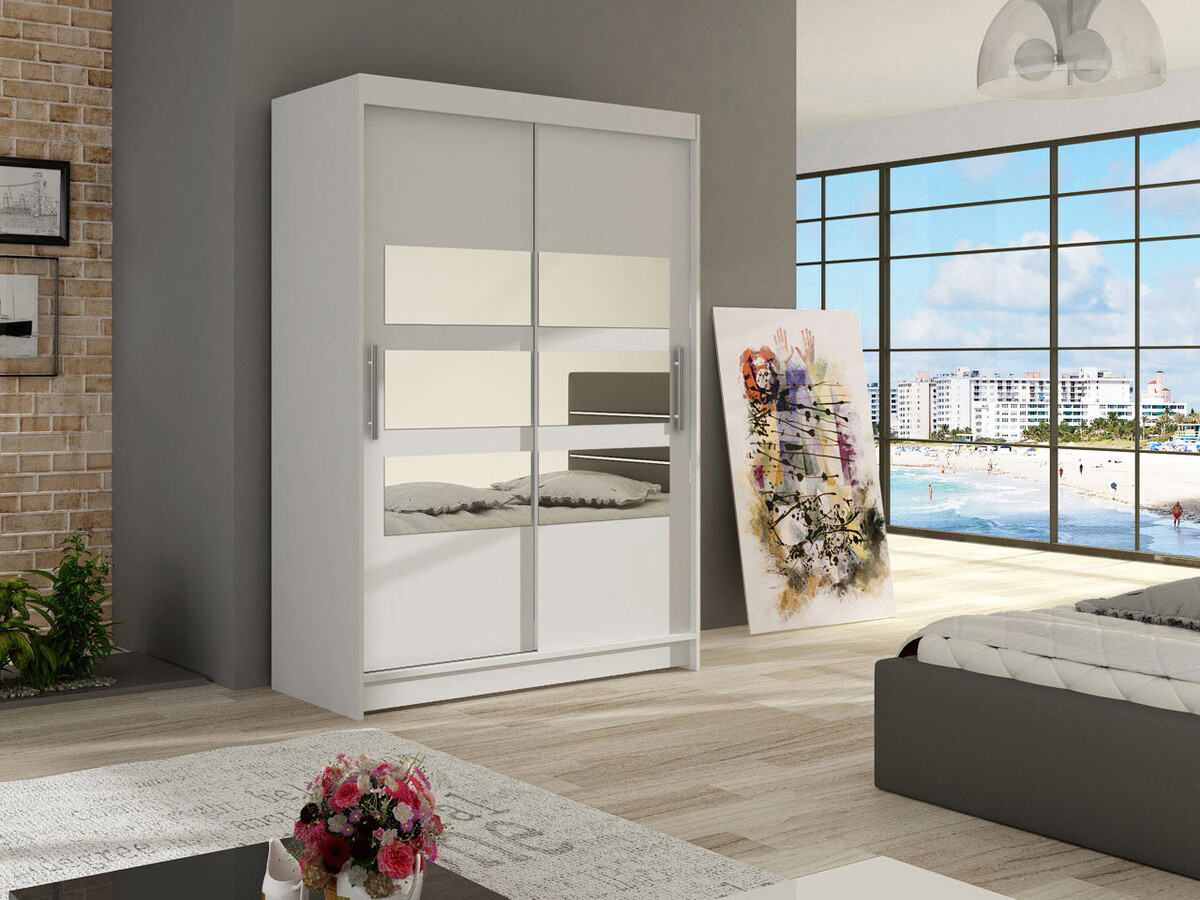 Riidekapp Closico Pacron V (Valge)