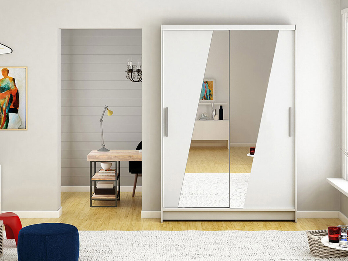 Riidekapp Closico Pacron VIII (Valge)