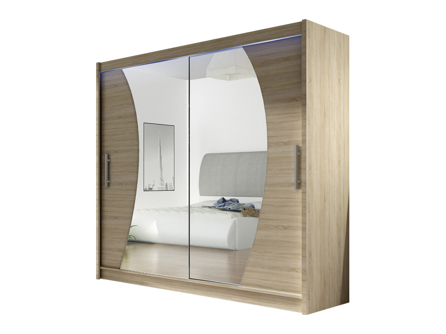 Riidekapp Closico Pallor IX (Sonoma tamm)