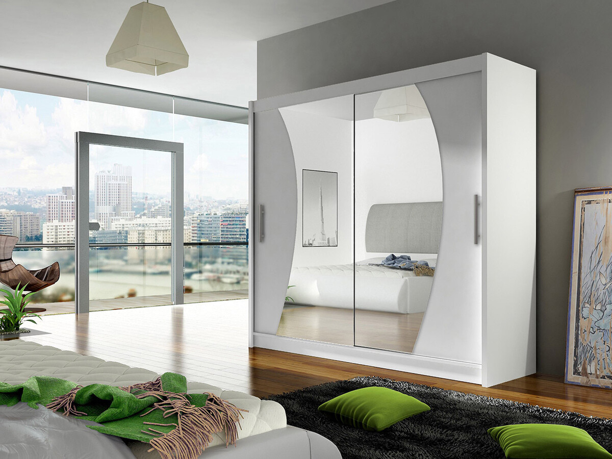 Riidekapp Closico Pallor IX (Valge)