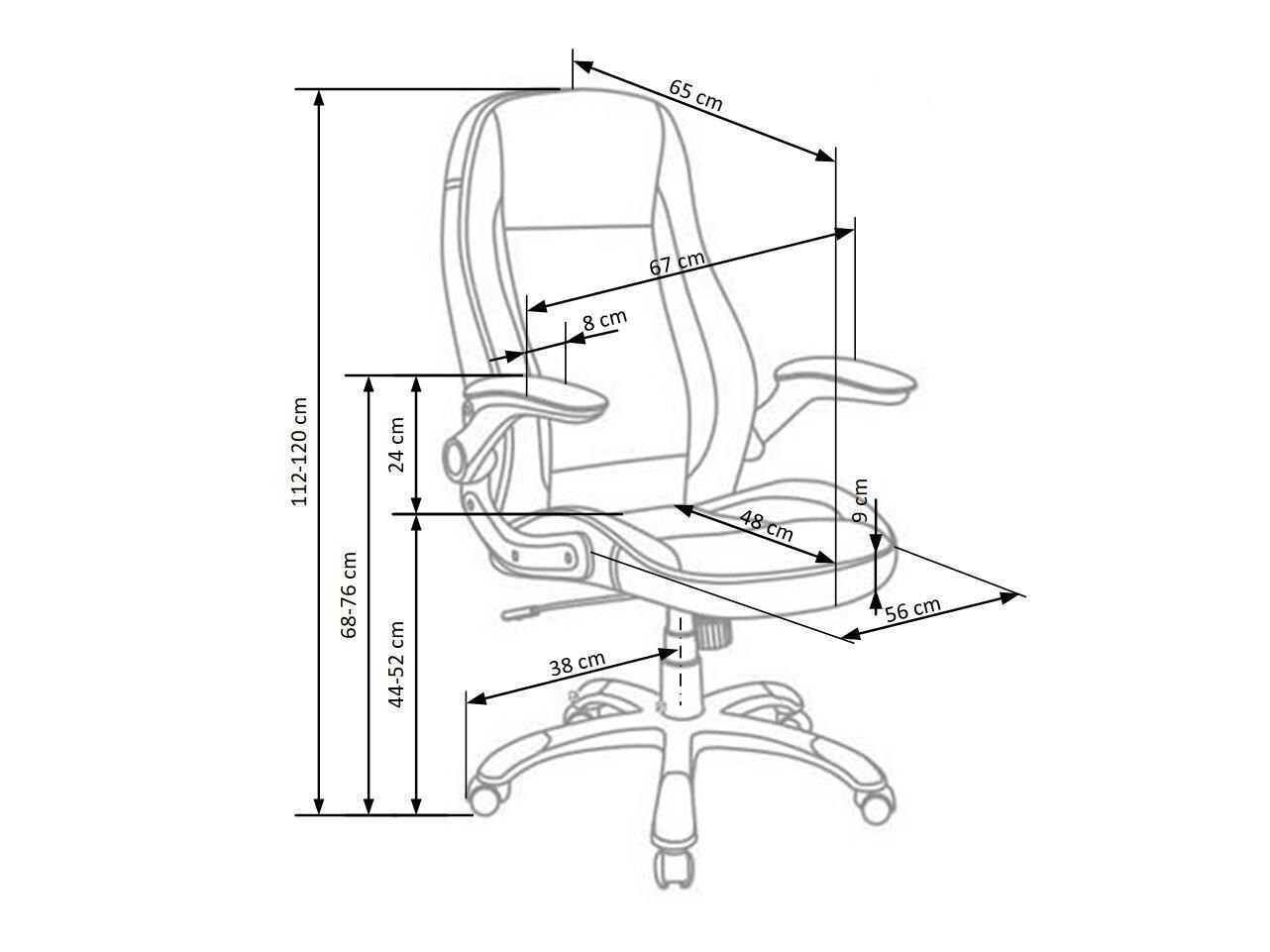 Kontoritool Houston 569 (Valge + Must)