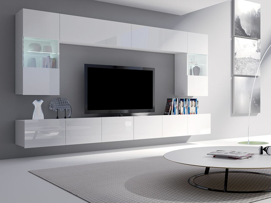 Elutoa komplekt Tivdalu 105 (Valge + Läikiv valge)