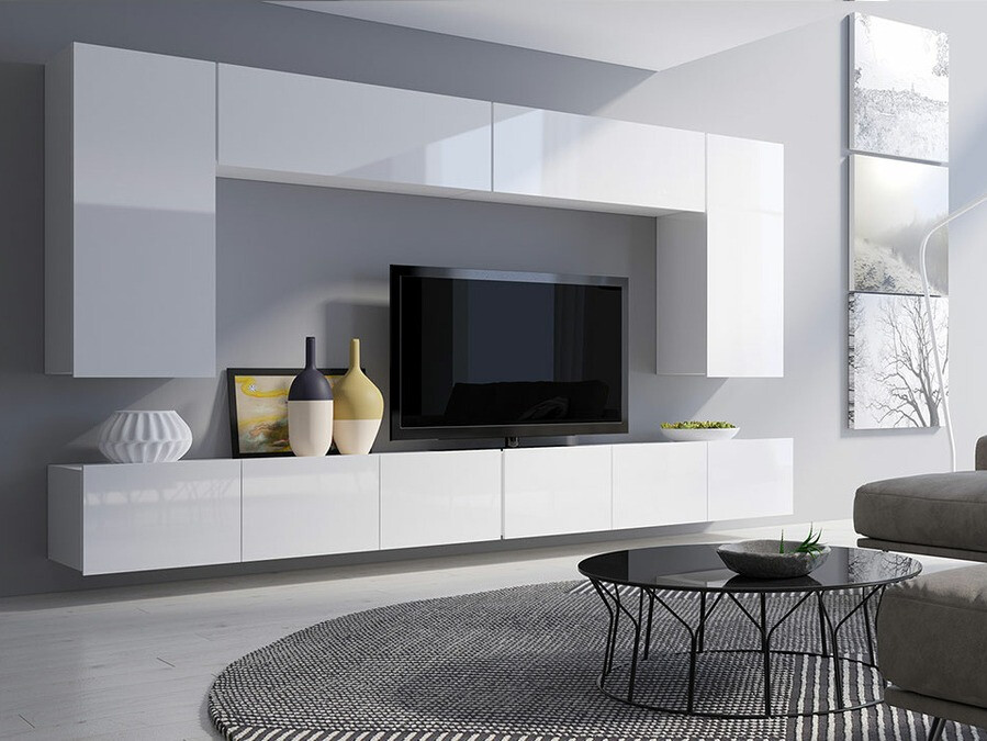 Elutoa komplekt Tivdalu 135 (Valge + Läikiv valge)