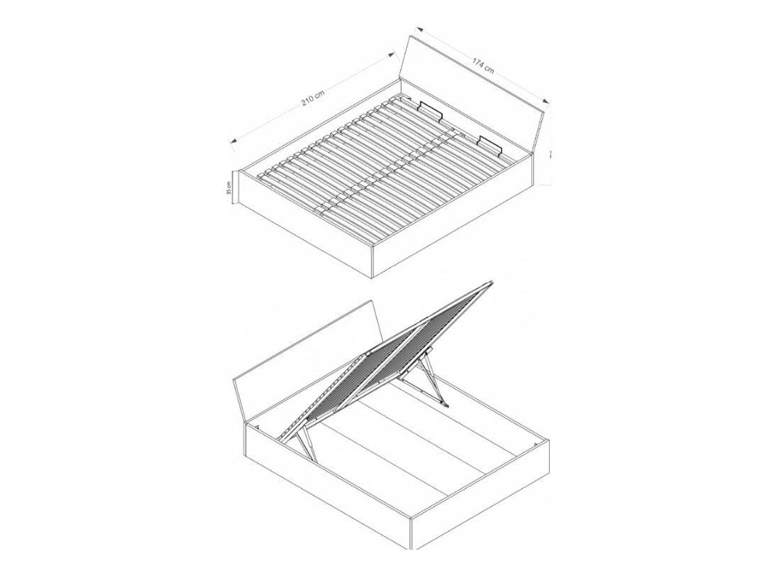Voodi Elicavo 103 (Valge)