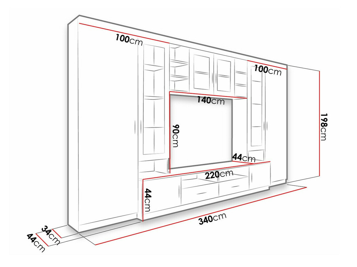 Elutoa komplekt Tucson 108 (Sonoma tamm)