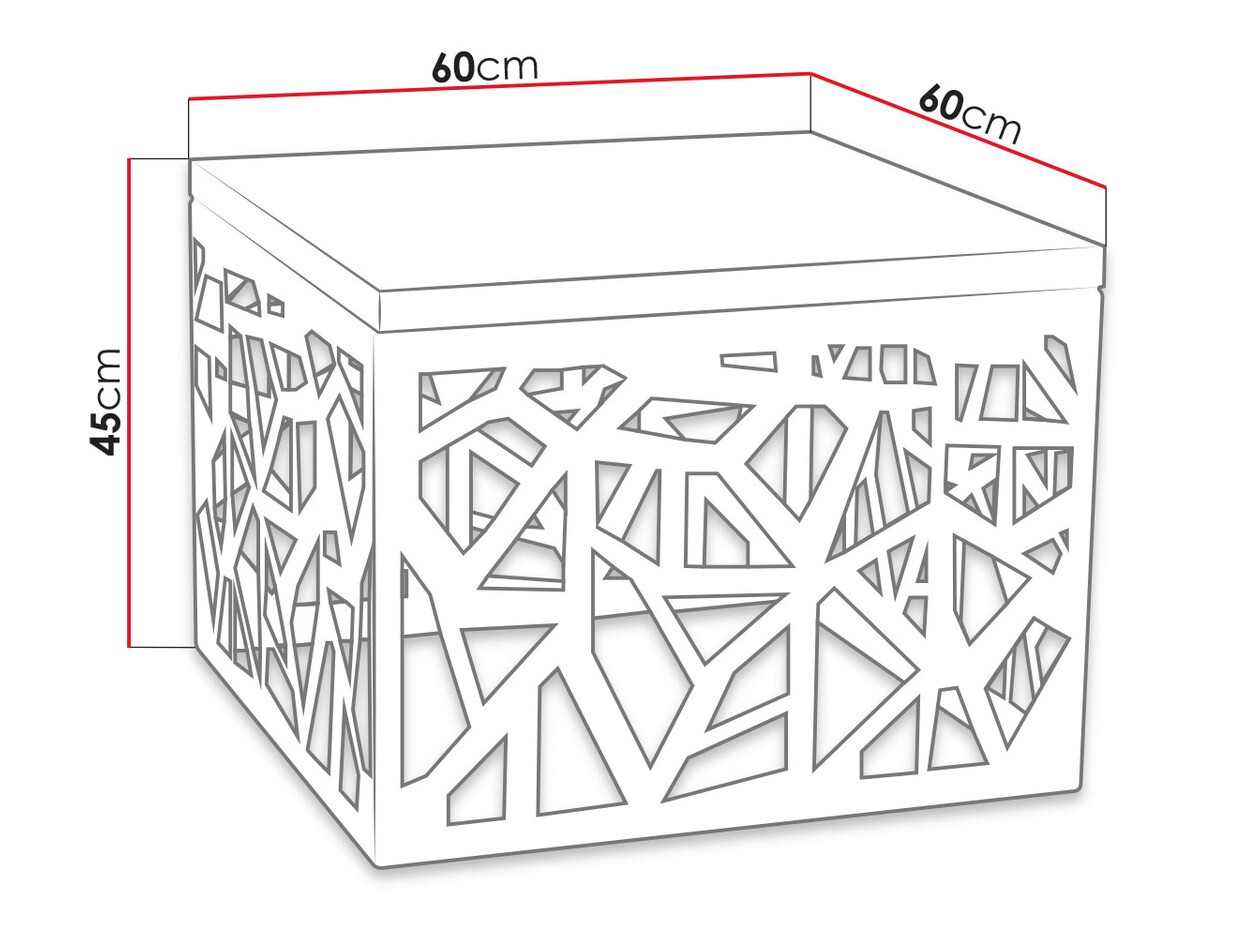 Külglaud Germantown 102 (Matt must + Läikiv valge)