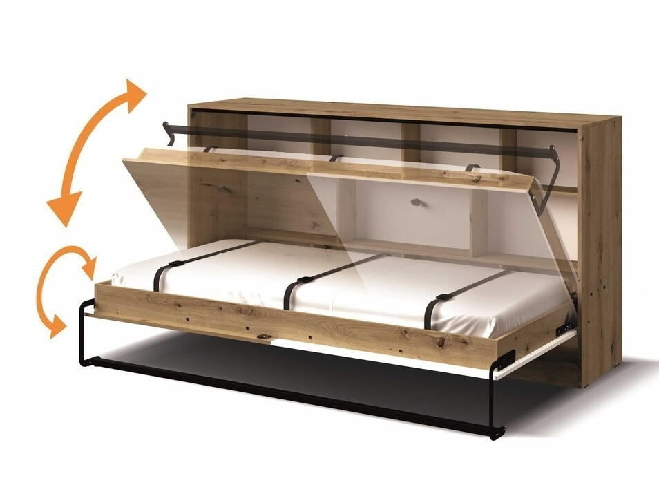 Kappvoodi Mirelbu 114 (Artisan tamm + Läikiv valge + Hall)