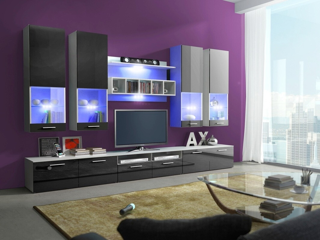 Elutoa komplekt Caelum (Valge + Läikiv must)