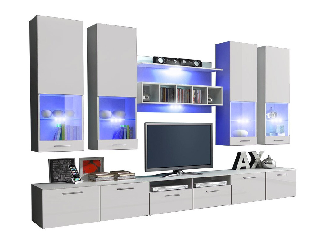 Elutoa komplekt Nashville 107 (Valge + Läikiv valge)