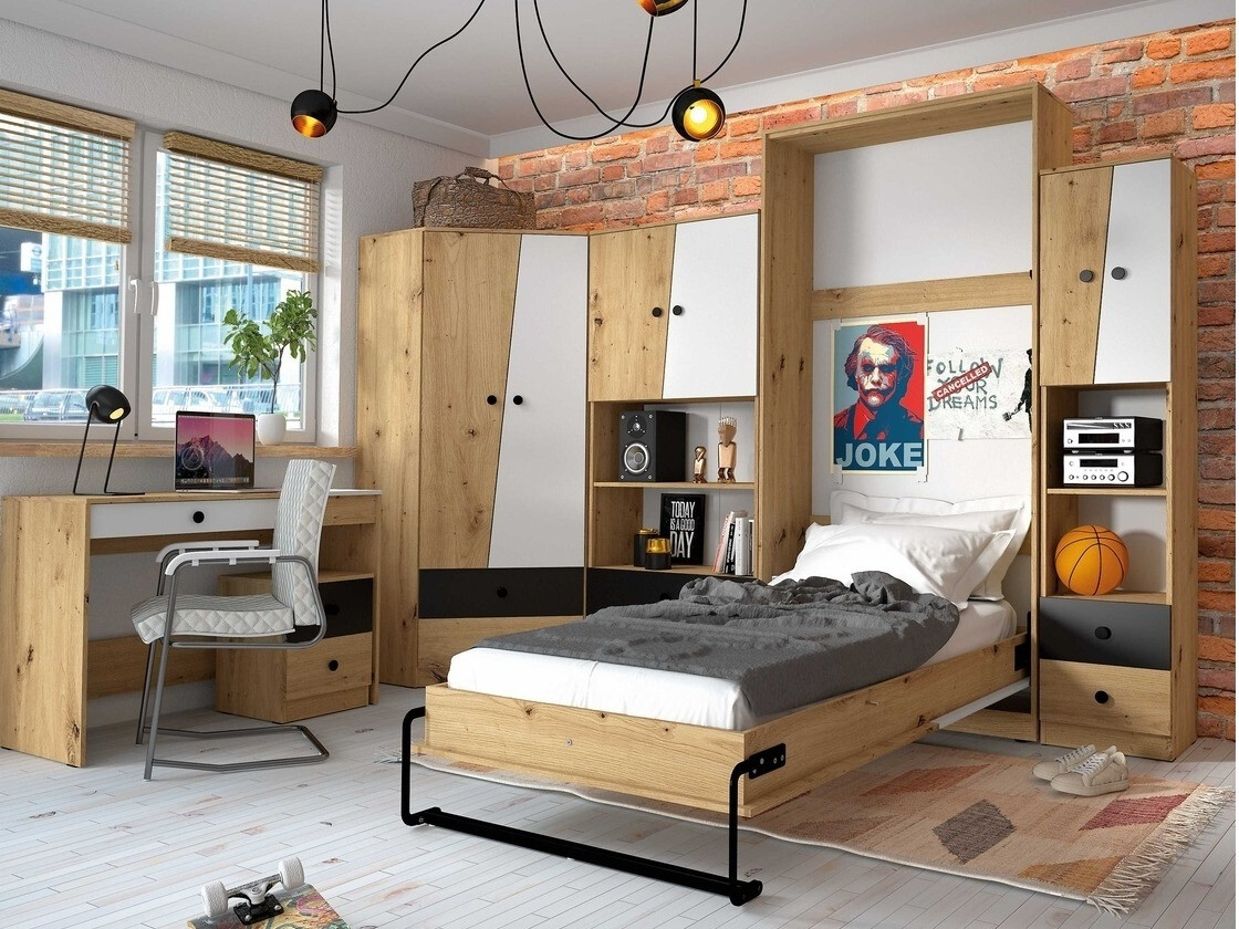 Kappvoodi Mirelbu 113 (Artisan tamm + Valge + Hall)