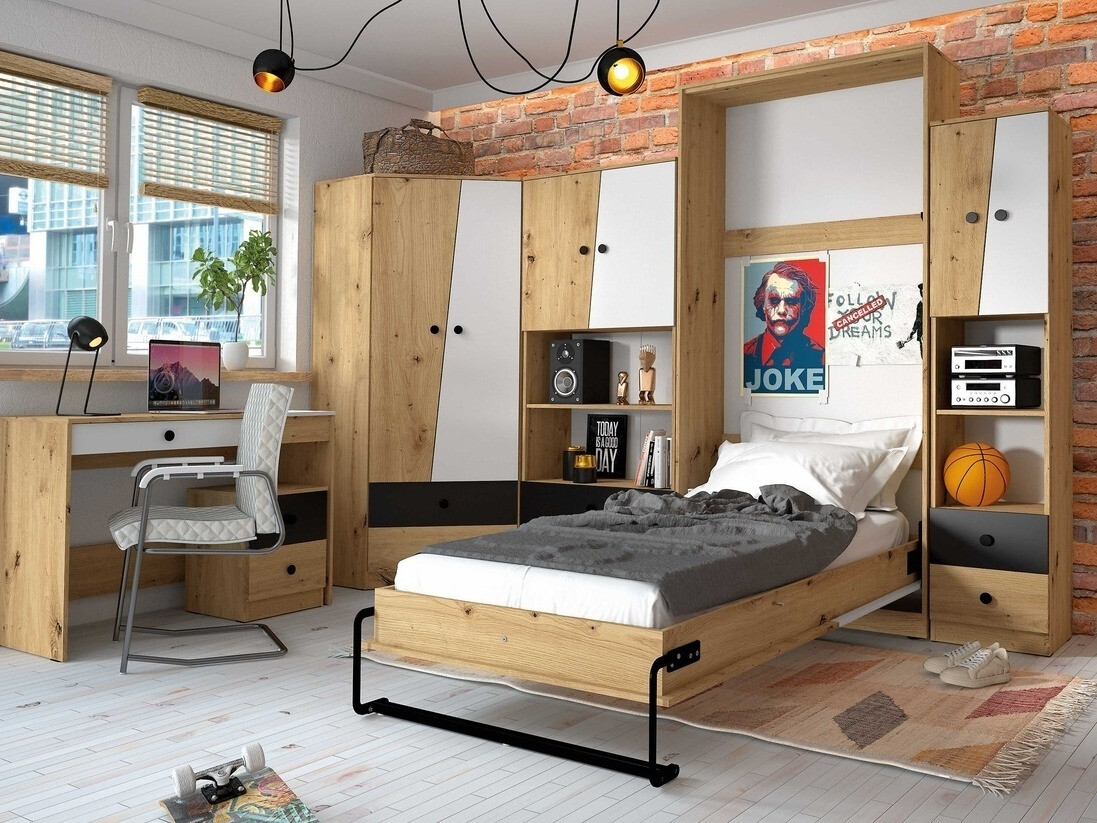 Kappvoodi Mirelbu 113 (Artisan tamm + Valge + Must)