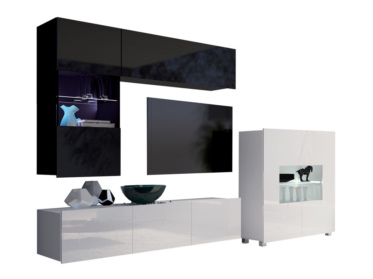 Elutoa komplekt Remus III (Must + Läikiv must + Valge + Läikiv valge)