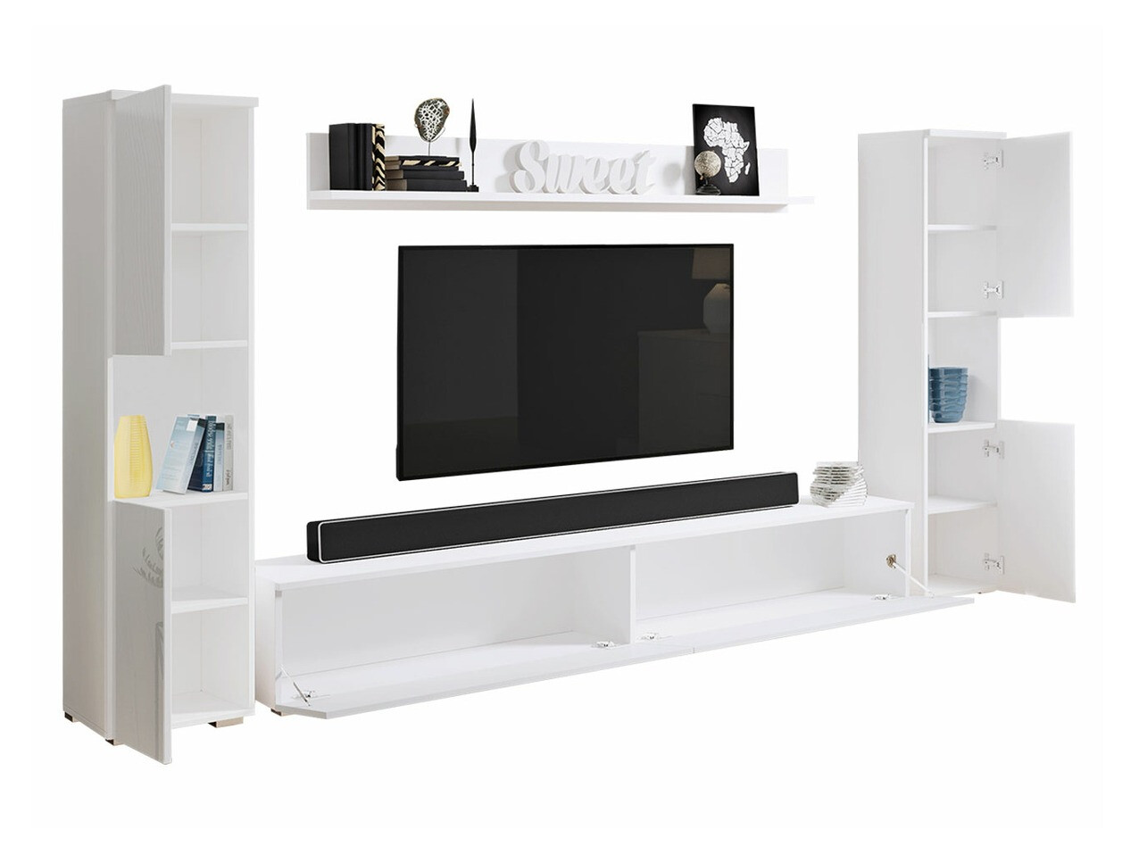 Elutoa komplekt Sarasota 131 (Wotani tamm + Läikiv valge)