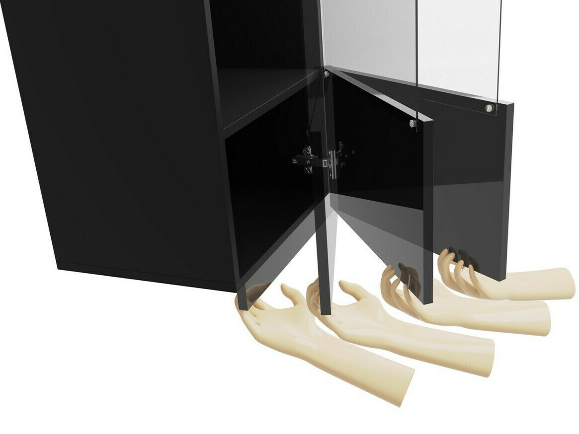 Elutoa komplekt Tivdalu 107 (Must + Läikiv must)