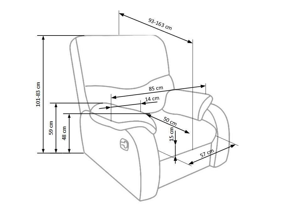 Tugitool recliner Houston 564 (Must)