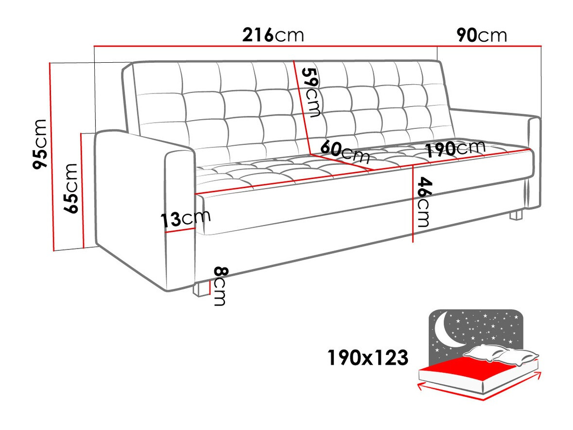 Diivanvoodi Decatur 105 (Amor Velvet 4311)