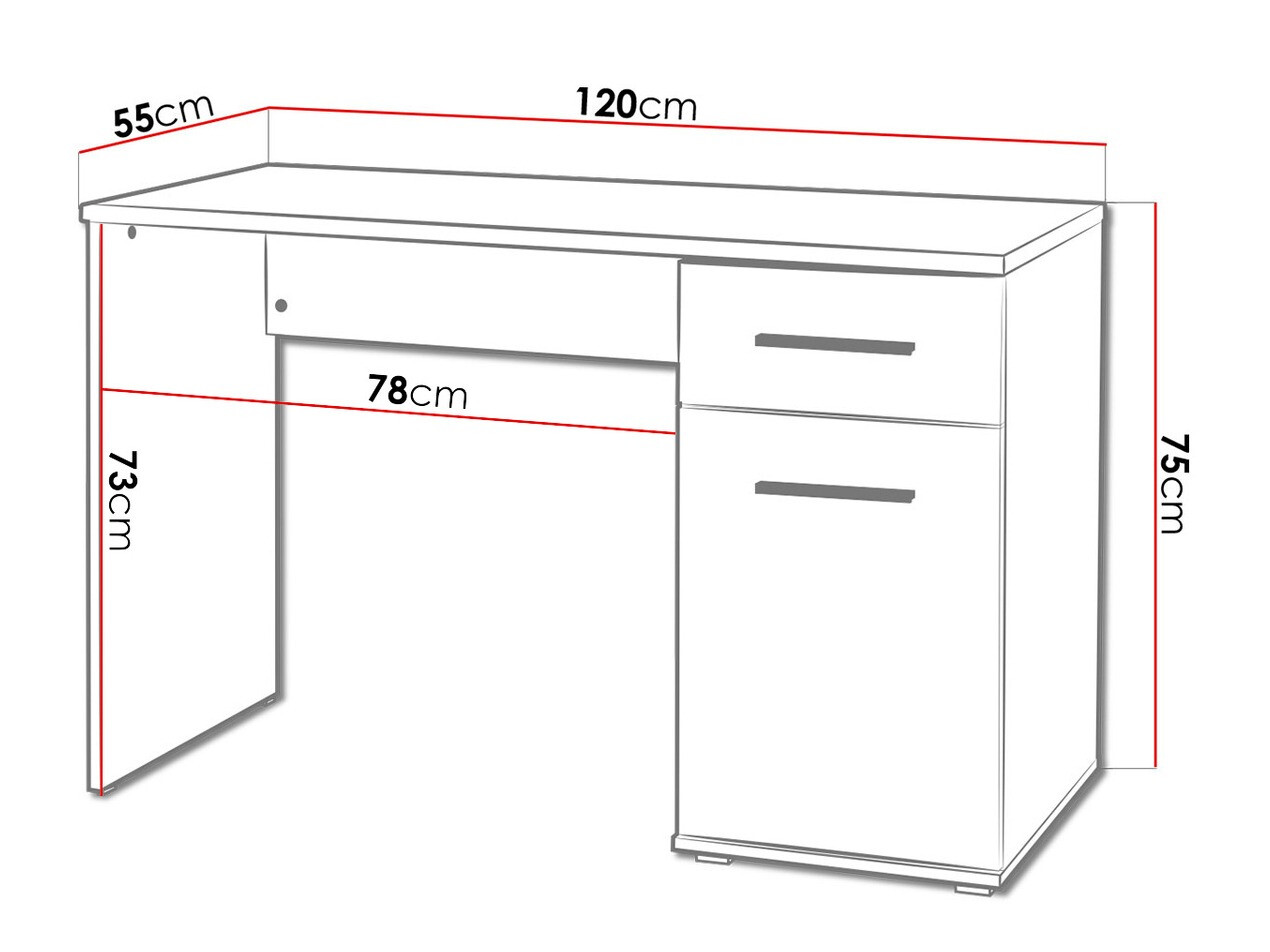 Kirjutuslaud Cirveso 114 (Sonoma tamm)