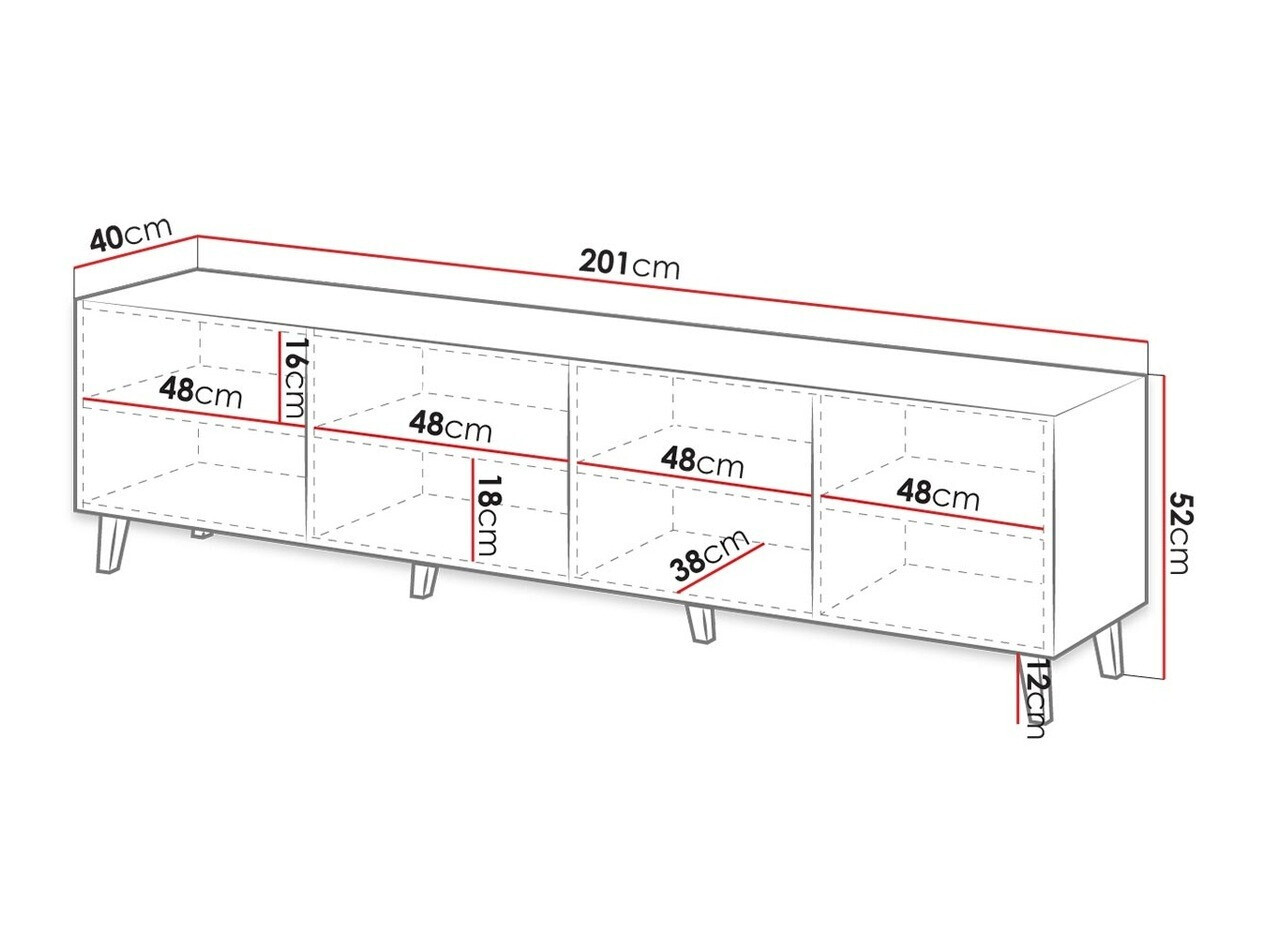 TV-alus Dicto I (Valge)