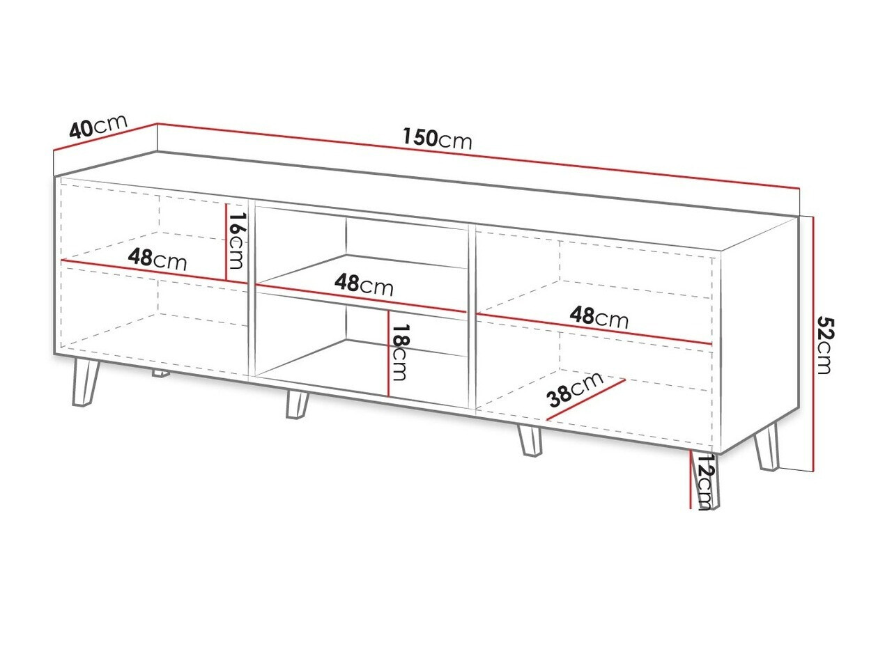 TV-alus Dicto (Valge + Must)
