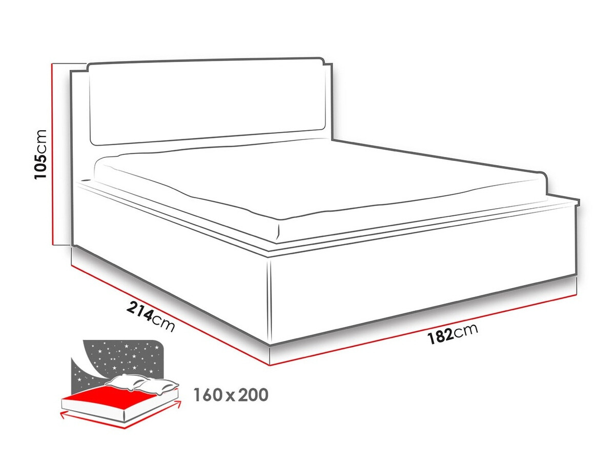 Voodi Fivelbo 105 (Monastery tamm + Soft Pik 011)