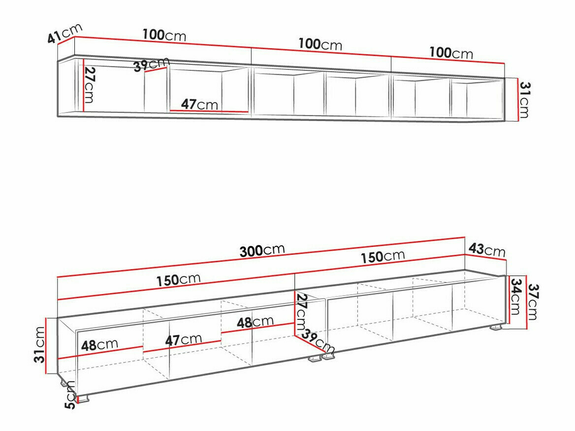 Elutoa komplekt Tivdalu 153 (Must + Läikiv must + Artisan tamm)