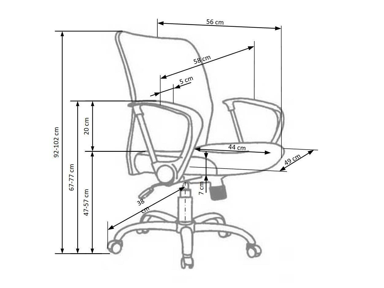 Kontoritool Houston 108 (Must)