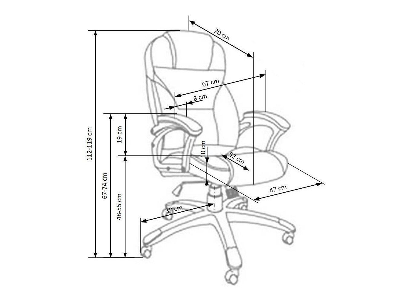 Kontoritool Houston 189 (Helepruun)